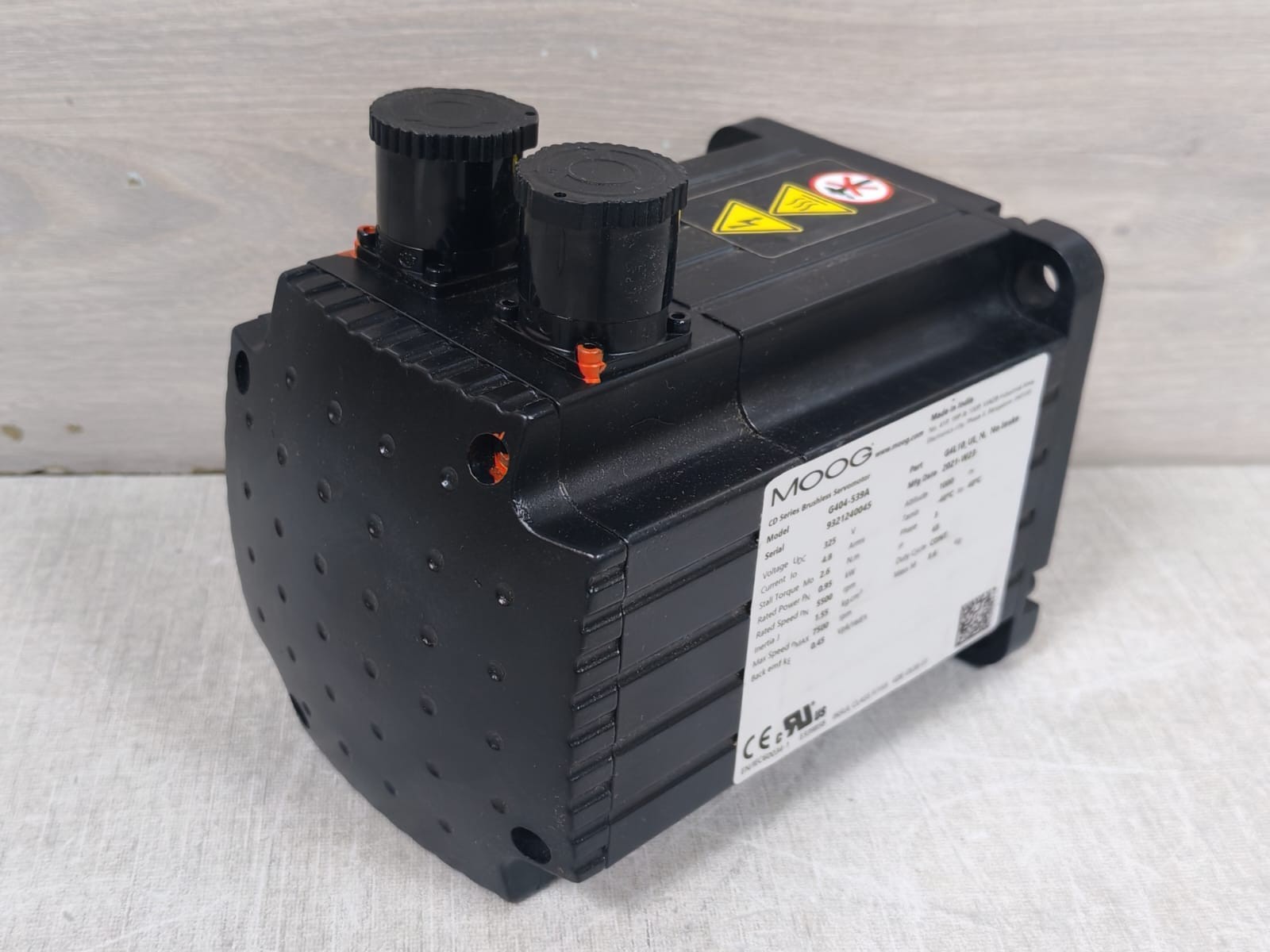MOOG G4L10_UL_N MOOG G404-539A Servo Motor G4L10_UL_N,No Brake 8
