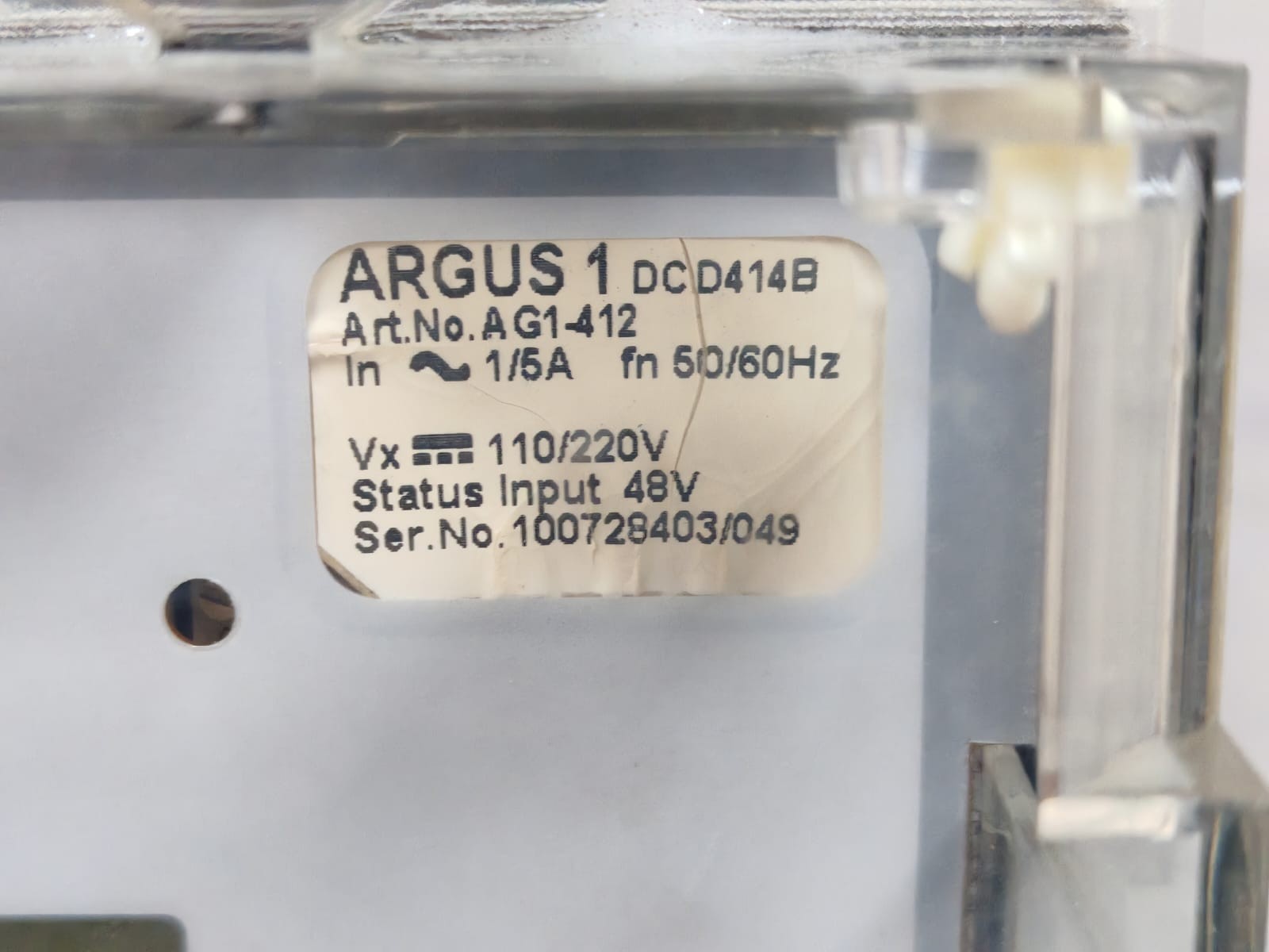 SIEMENS REYROLLE ARGUS 1 DCD414B AG1-412 SIEMENS REYROLLE ARGUS 1 DCD414B AG1-412 PROTECTION HEALTHY 110-220V 8
