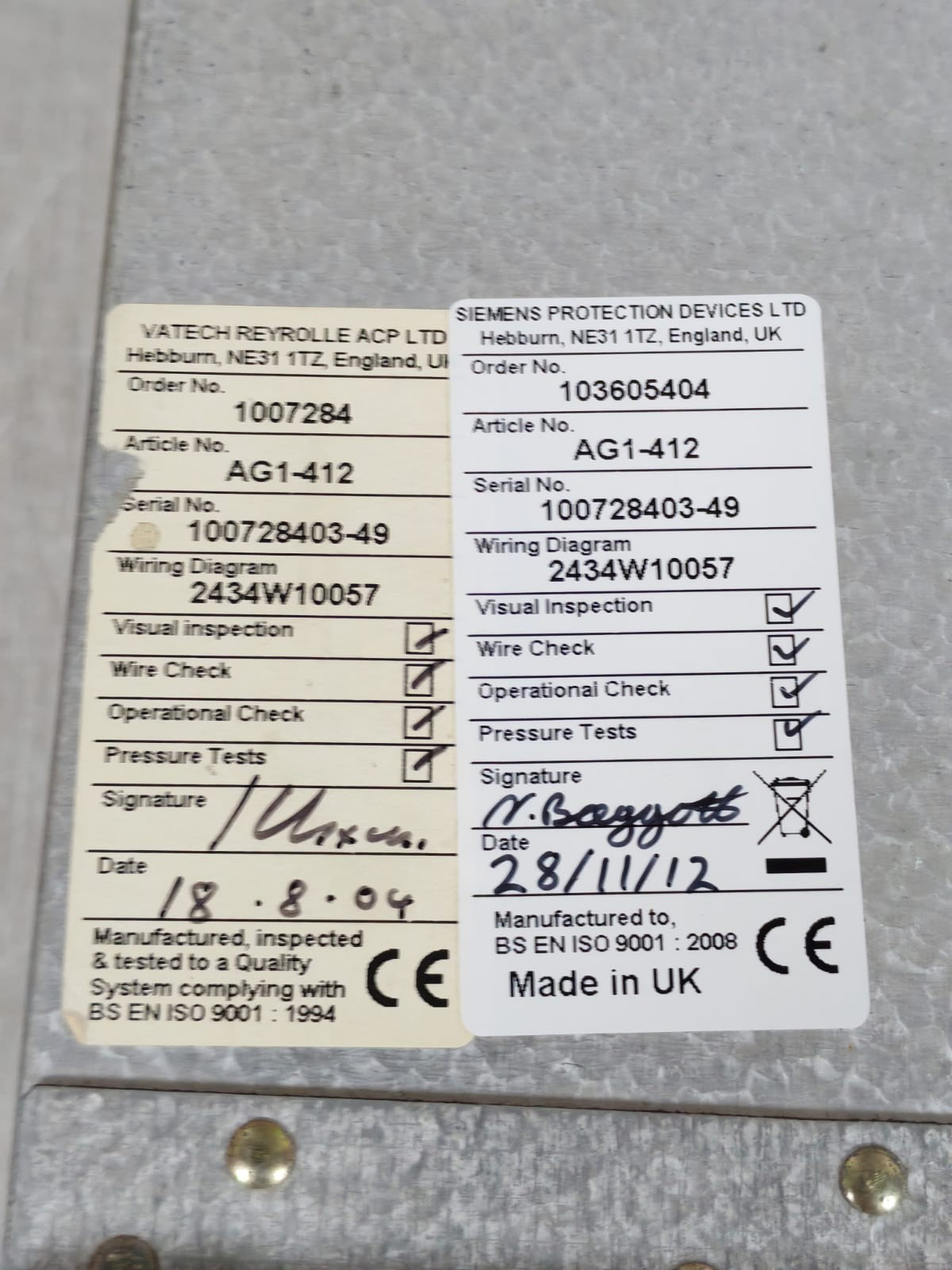 SIEMENS REYROLLE ARGUS 1 DCD414B AG1-412 SIEMENS REYROLLE ARGUS 1 DCD414B AG1-412 PROTECTION HEALTHY 110-220V 9