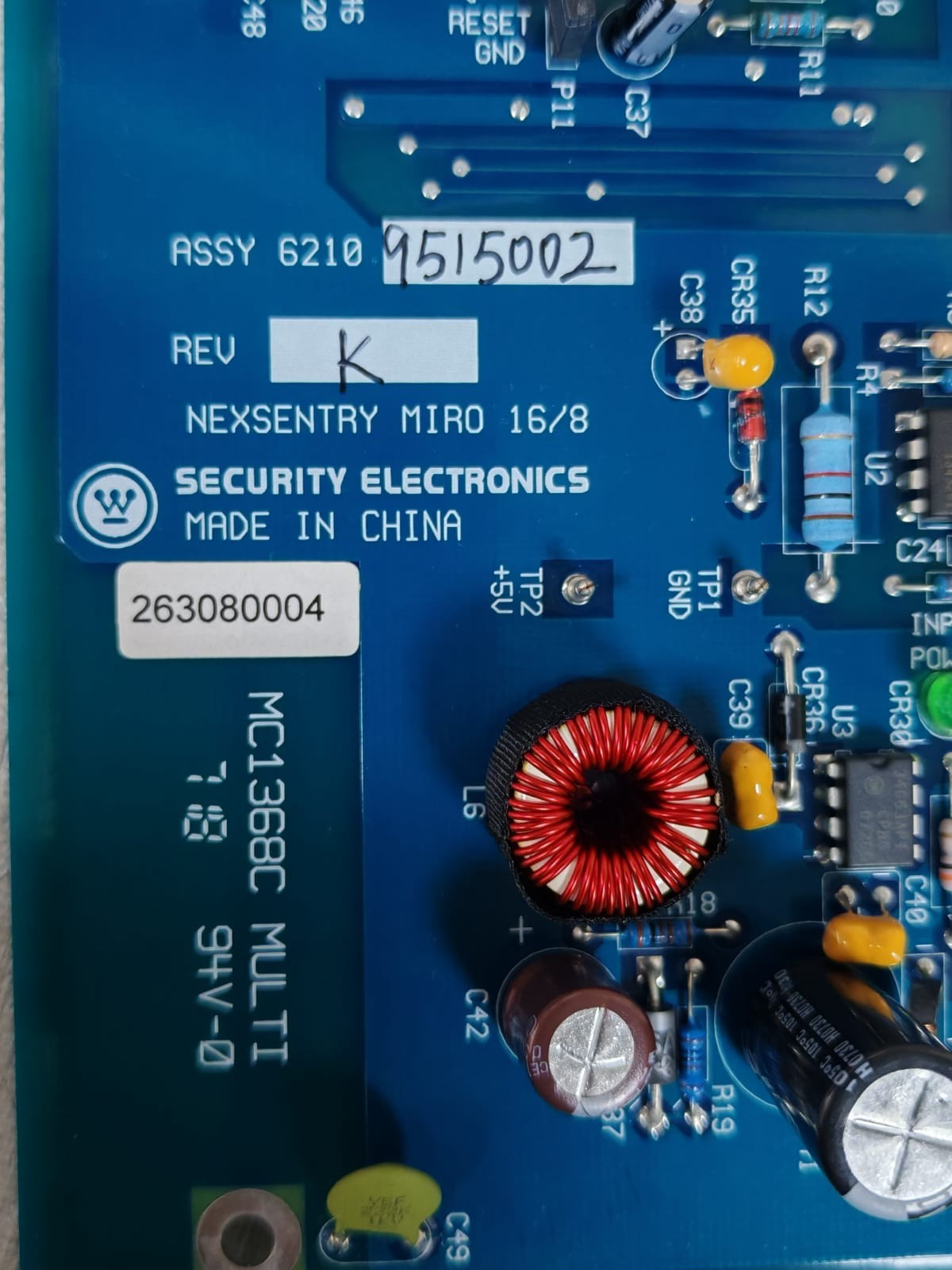 WSE MIRO 16/8 WSE NEXSENTRY MIRO 16/8 Module 4100 Series PCB Board 2