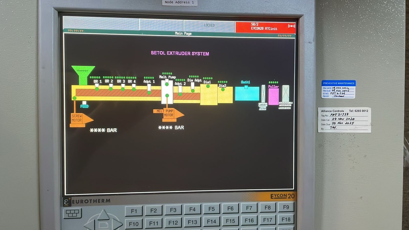 EUROTHERM EYCON 20 PANEL CONTROLLER - TRIED & TESTED