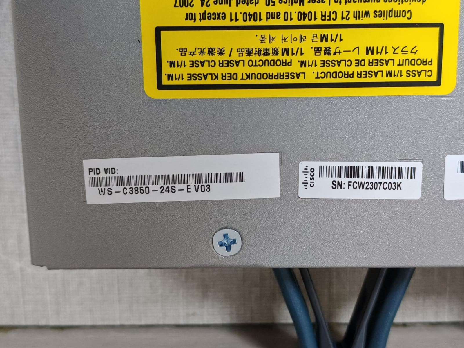 Cisco WS-C3850-24S /WS-C3850-24S-E CISCO WS-C3850-24S /WS-C3850-24S-E Catalyst Switch 24 Port 7