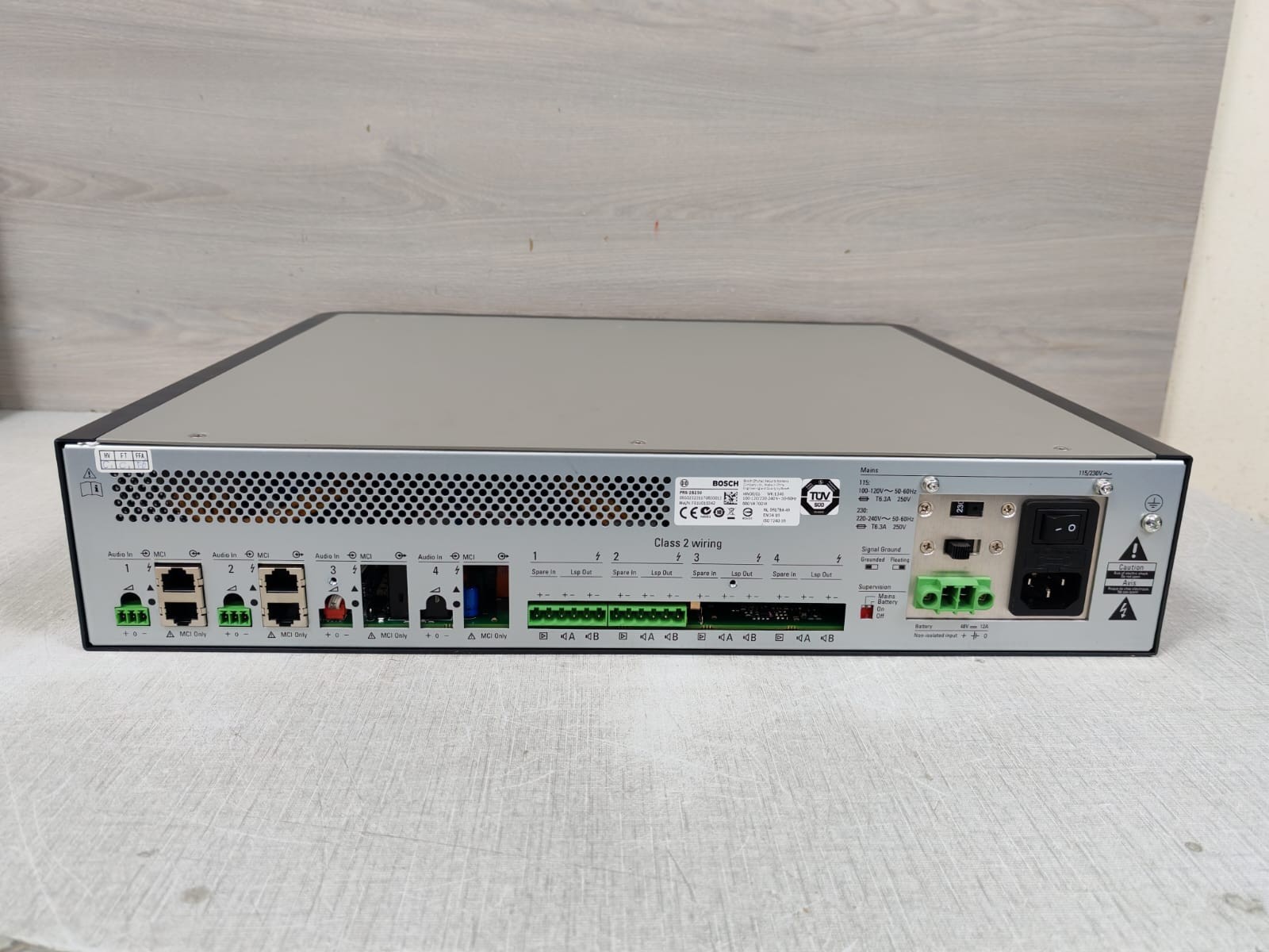 Bosch F01U010342 HW06/05 BOSCH SECURITY SYSTEMS PRS-2B250 MAT/N:F01U010342 HW06/05 BASIC AMPLIFIER 10