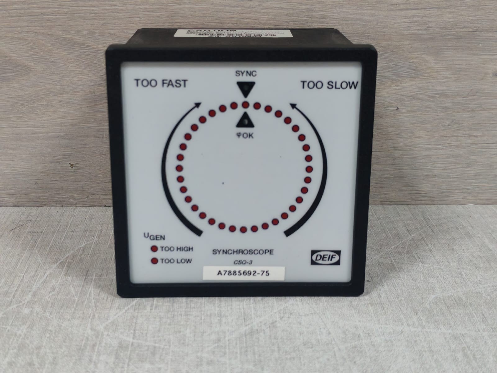 DEIF CSQ-3 LAND DEIF CSQ-3 LAND MULTI-FUNCTION SYNCHROSCOPE METER 115V 2