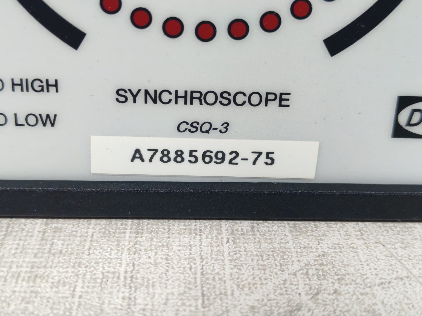DEIF CSQ-3 LAND DEIF CSQ-3 LAND MULTI-FUNCTION SYNCHROSCOPE METER 115V 3