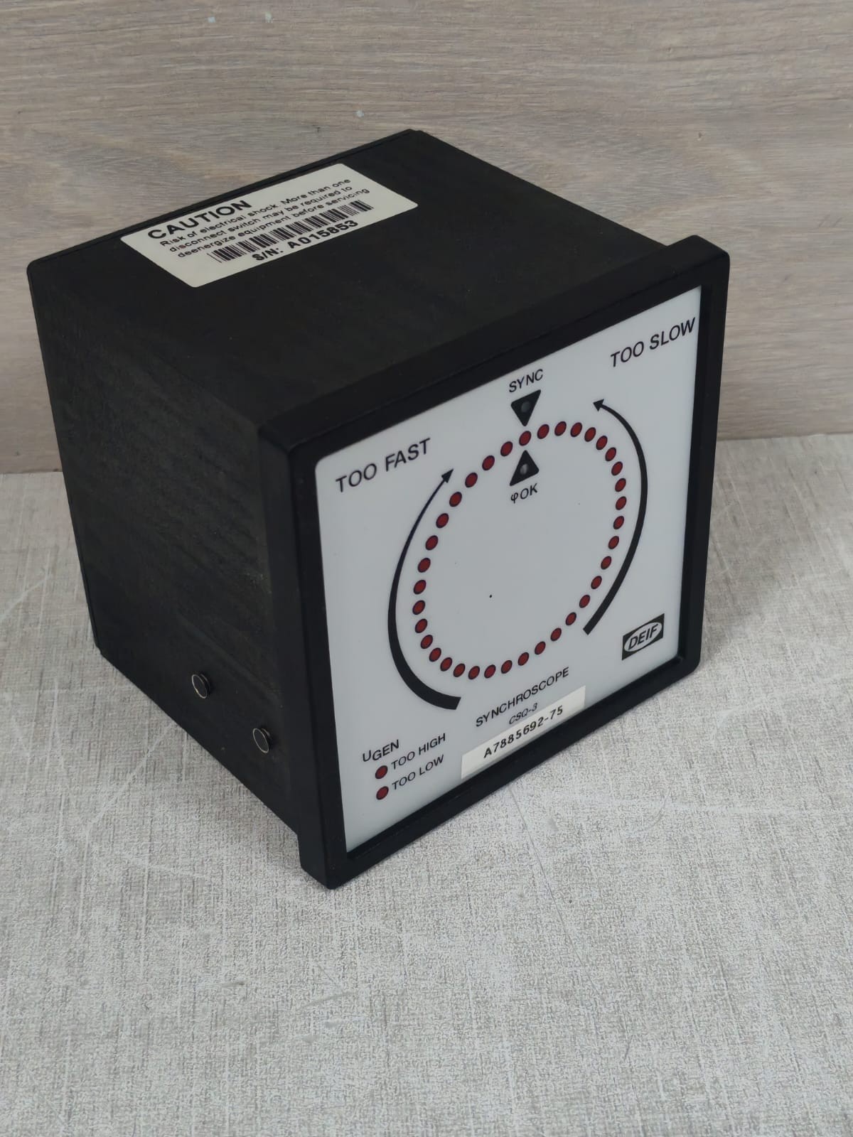 DEIF CSQ-3 LAND DEIF CSQ-3 LAND MULTI-FUNCTION SYNCHROSCOPE METER 115V 5