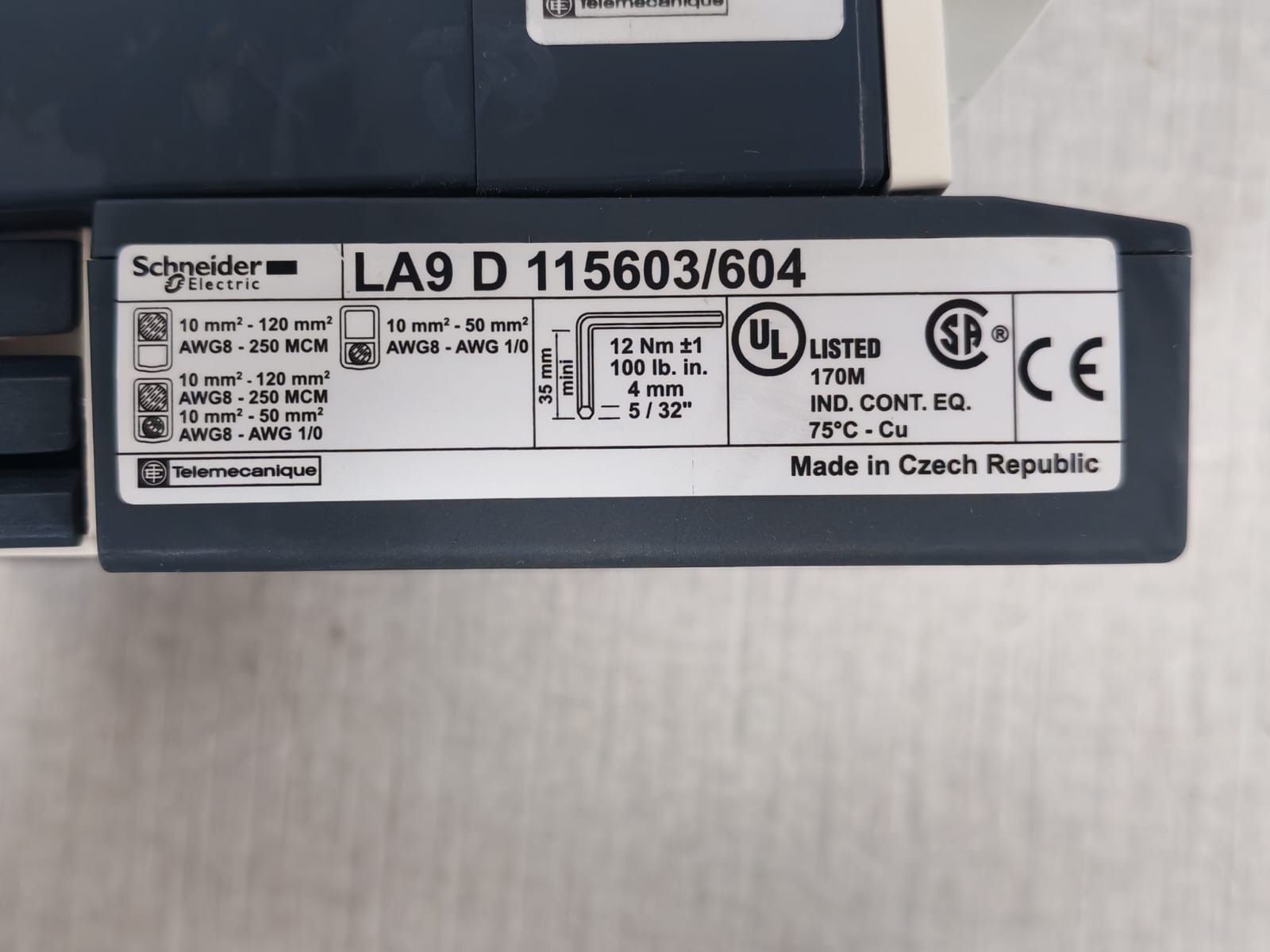 Schneider Electric LC1D115 Schneider Electric LC1D115 Contactor 5