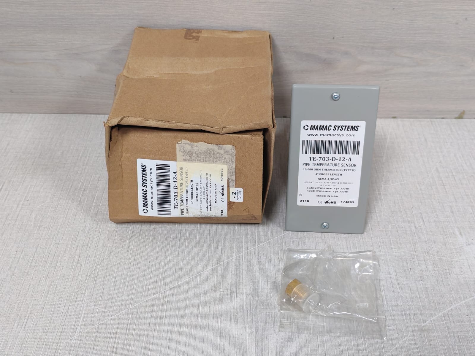 Mamac Systems TE-703-D-12-A Pipe Temperature Sensor