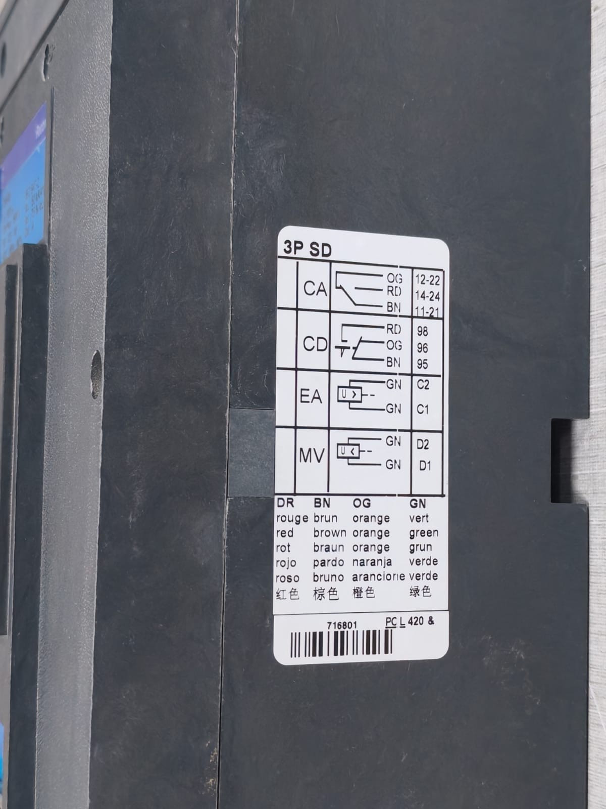 GE DH630 GE Record DH630 Triple Pole 6