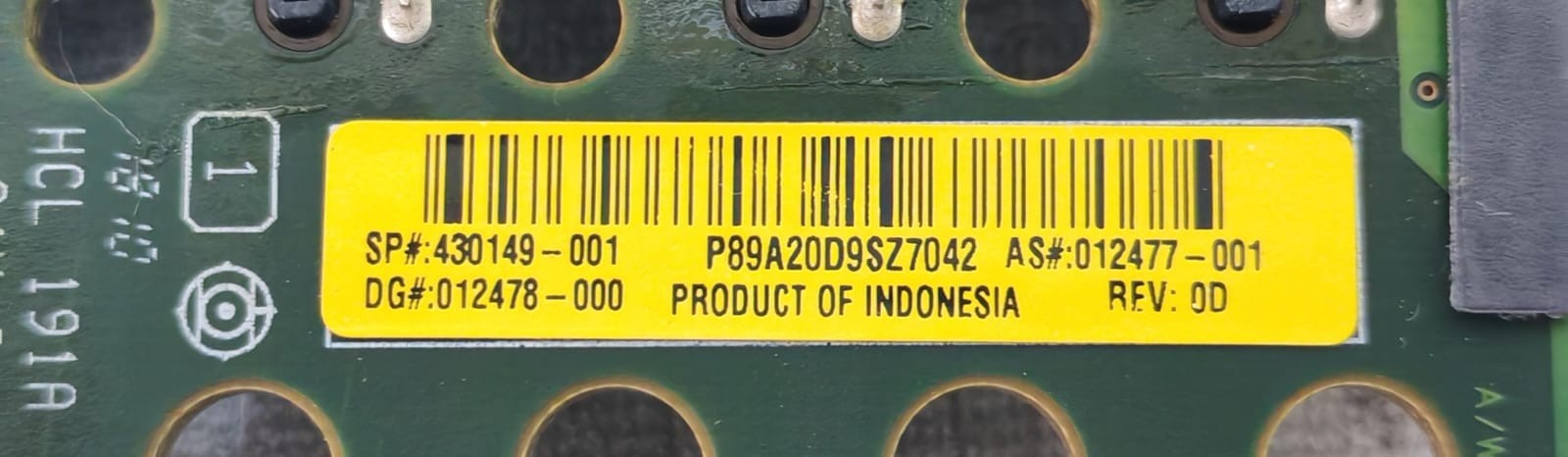Unbranded SP#430149-001 REV.0D SP#430149-001 REV.0D BACKPLANE BOARD 5