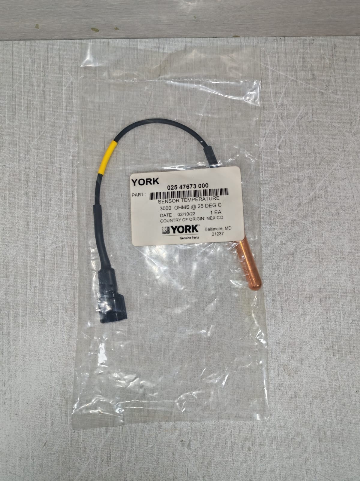 YORK 325 47673 000 YORK 325 47673 000 Temperature Sensor Kit 2