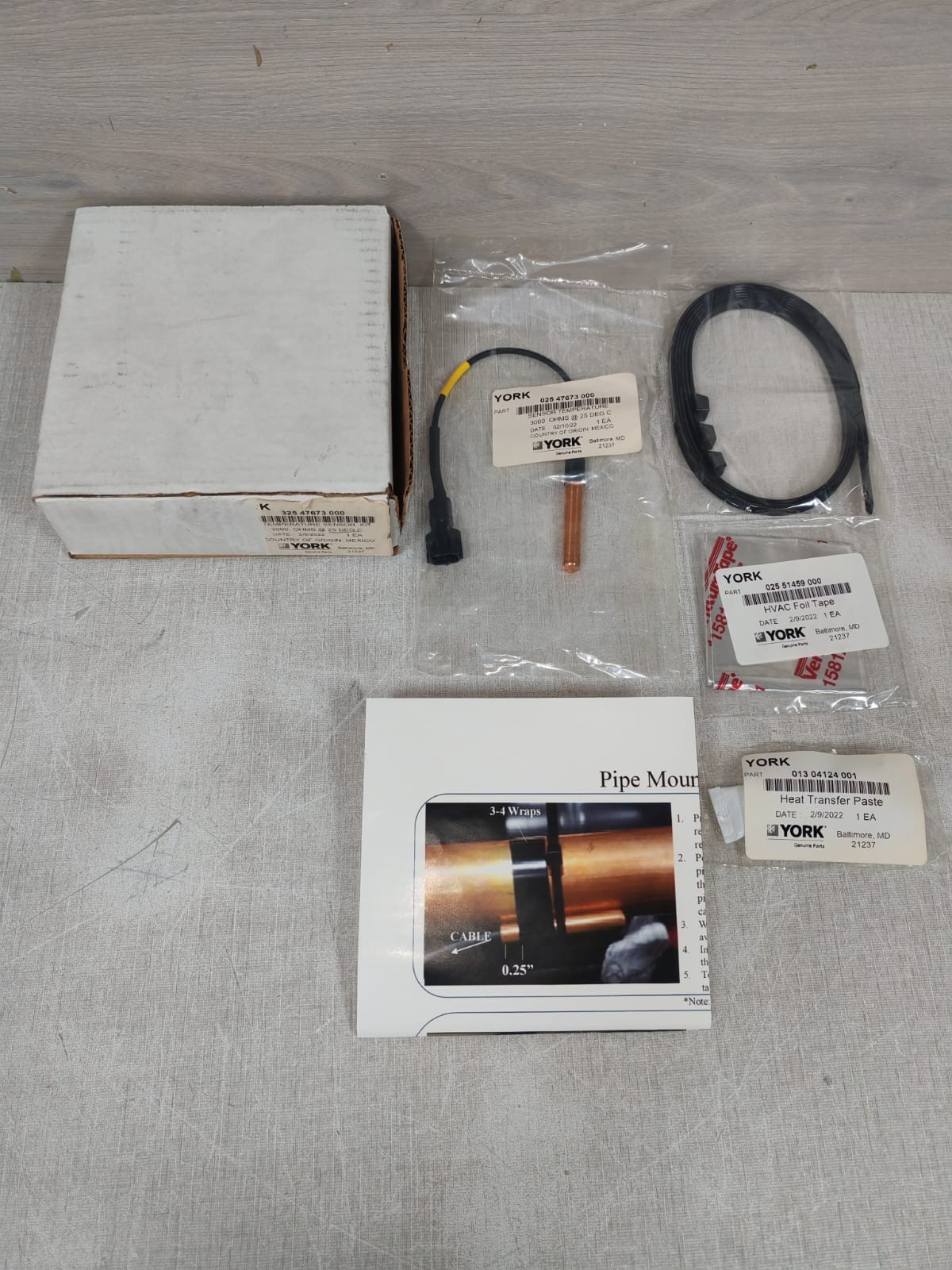 YORK 325 47673 000 Temperature Sensor Kit