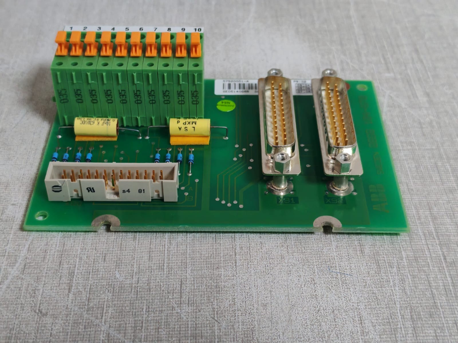 ABB 2668-184-678 57520001-A PR:02 ABB 2668-184-678 57520001-A PR:02 PRINTED CIRCUIT BOARD 5