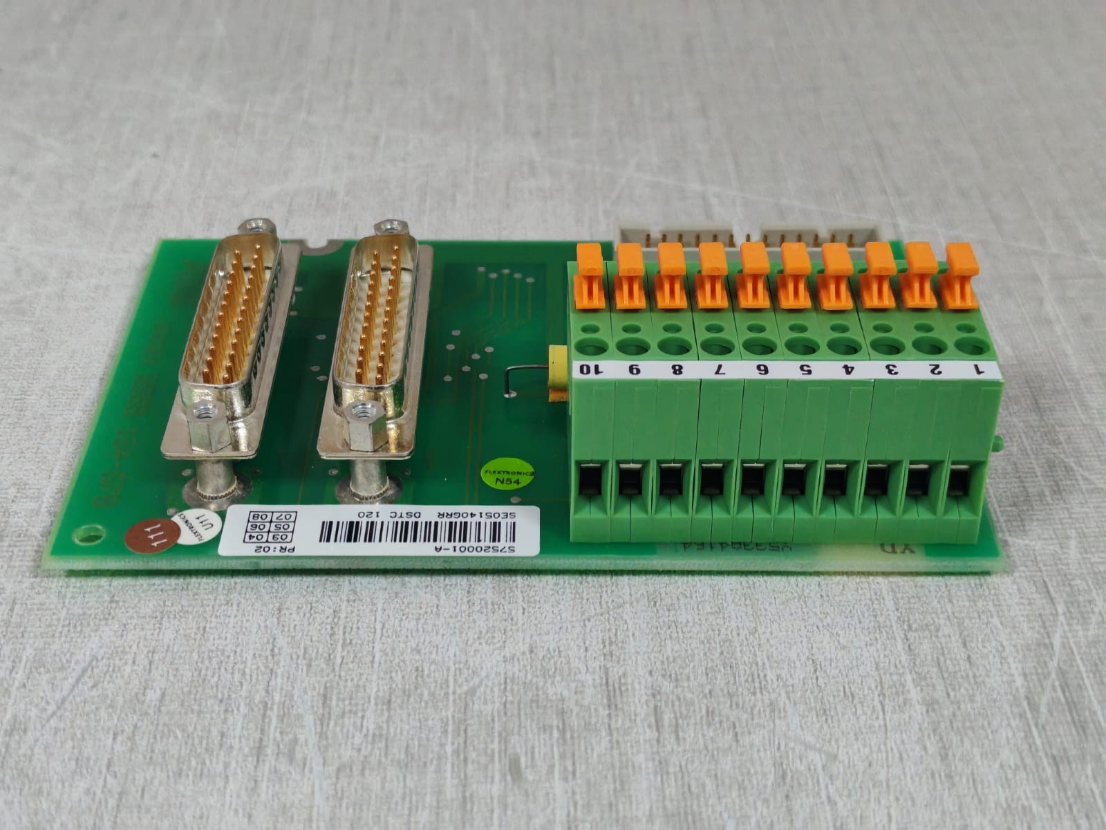 ABB 2668-184-678 57520001-A PR:02 ABB 2668-184-678 57520001-A PR:02 PRINTED CIRCUIT BOARD 6