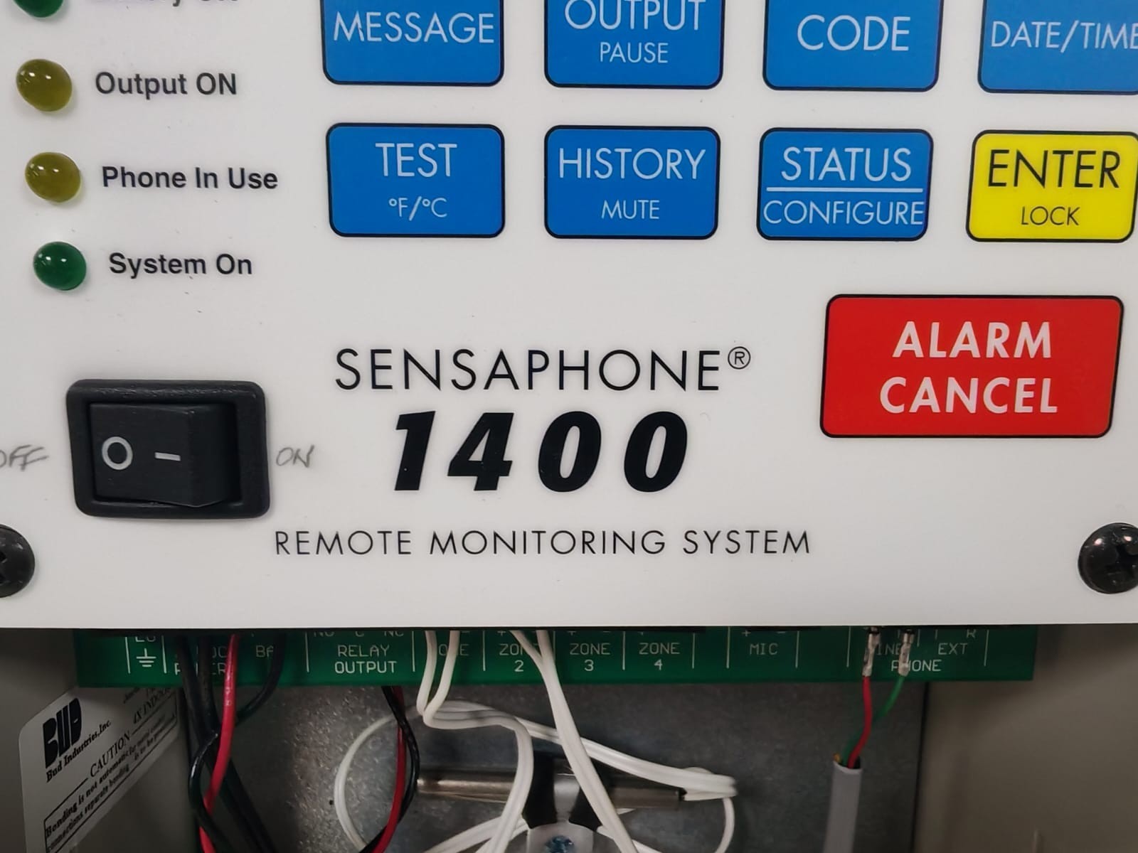SENSAPHONE FGD-1400 SENSAPHONE 1400 FGD-1400 REMOTE MONITORING SYSTEM 5