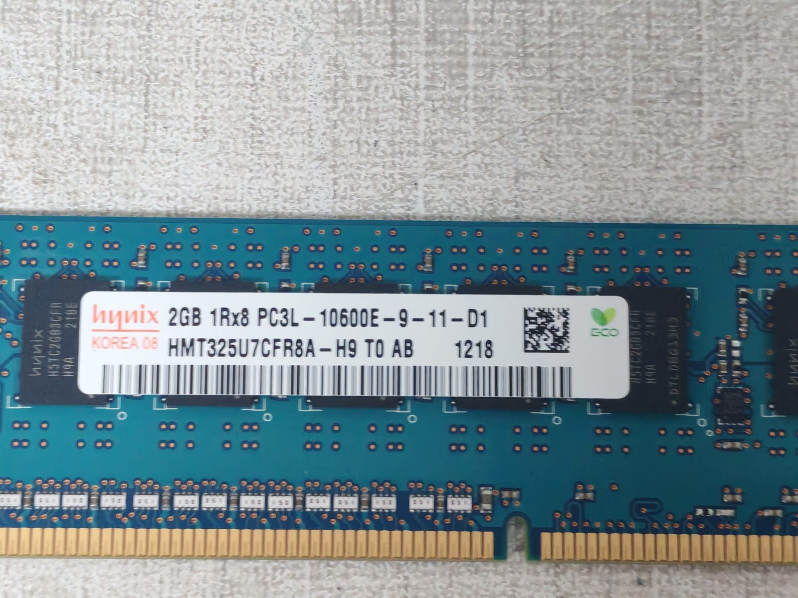 Hynix 2GB 1Rx8 PC3L-10600E-9-11-D1(HMT325U7CFR8A-H9 TO AB) HYNIX 2GB 1Rx8 PC3L-10600E-9-11-D1(HMT325U7CFR8A-H9 TO AB) 3