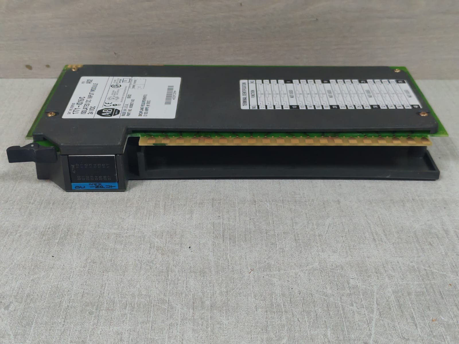 Allen-Bradley 1771-IQ16/C REV.A02 ALLEN BRADLEY 1771-IQ16/C REV.A02 ISOLATED DC INPUT MODULE 24VDC 5