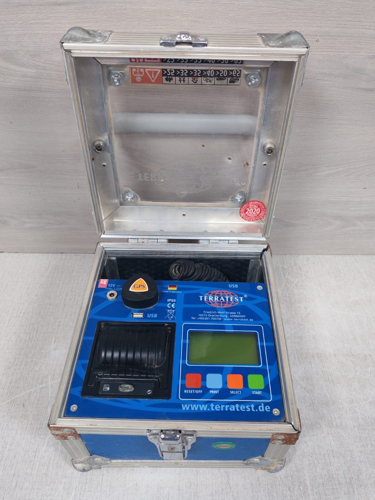 TERRATEST 4000 STREAM COMPRESSION TESTER - WITHOUT SENSOR