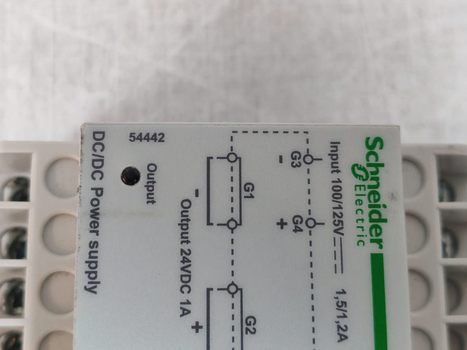 Schneider Electric 54442 SCHNEIDER ELETRIC 54442 DC/ DC POWER SUPPLY 24VDC 8