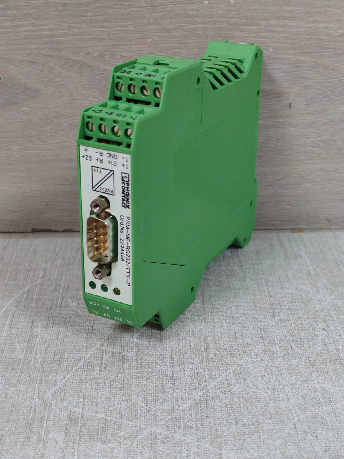 Phoenix Contact 2744458 PHOENIX CONTACT PSM-ME-RS232/TTY-P 2744458 INTERFACE CONVERTER- W/ FILTHY BOX 5