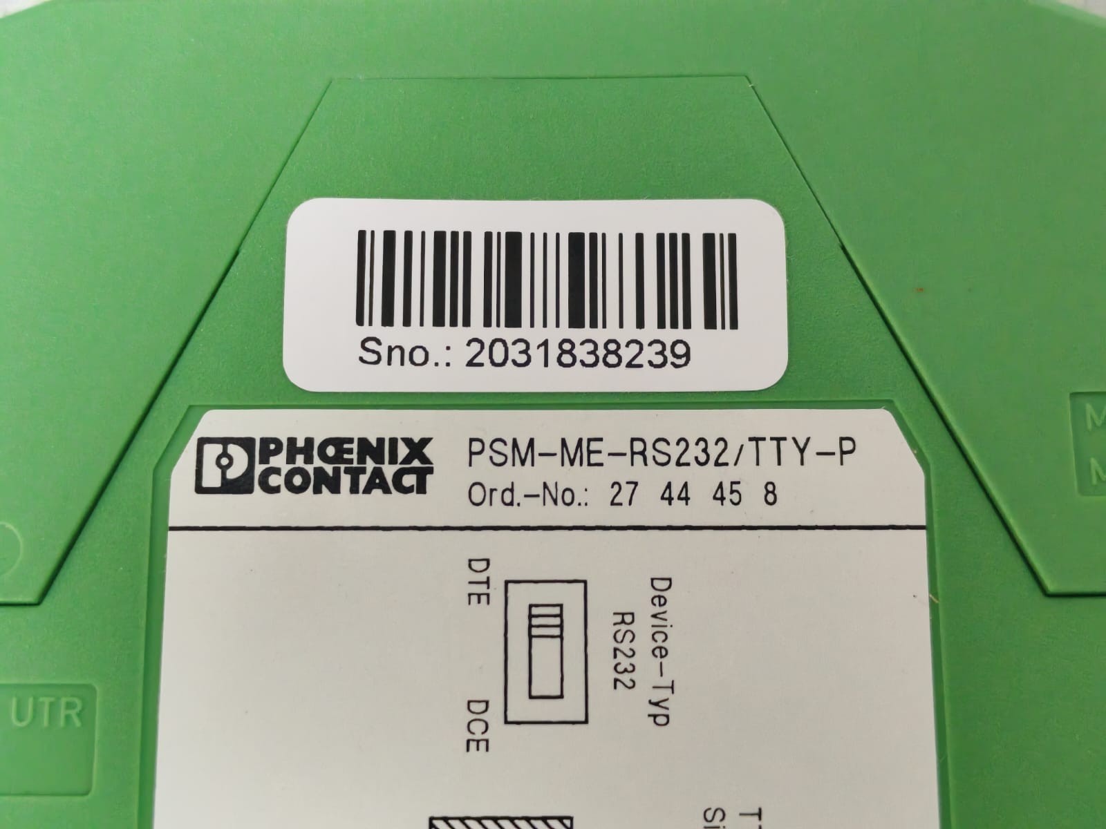 Phoenix Contact 2744458 PHOENIX CONTACT PSM-ME-RS232/TTY-P 2744458 INTERFACE CONVERTER- W/ FILTHY BOX 7