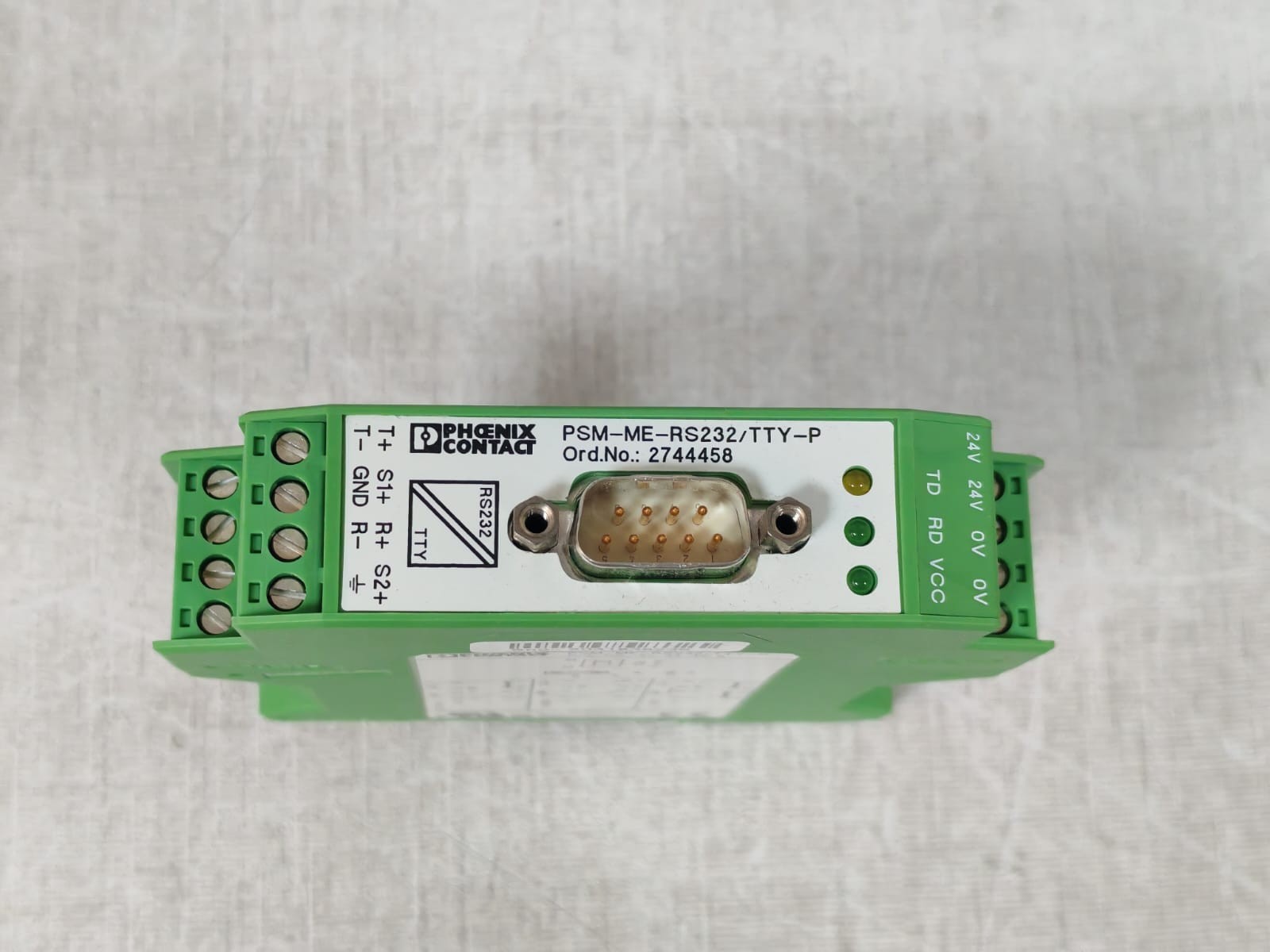 Phoenix Contact 2744458 PHOENIX CONTACT PSM-ME-RS232/TTY-P 2744458 INTERFACE CONVERTER- W/ FILTHY BOX 10