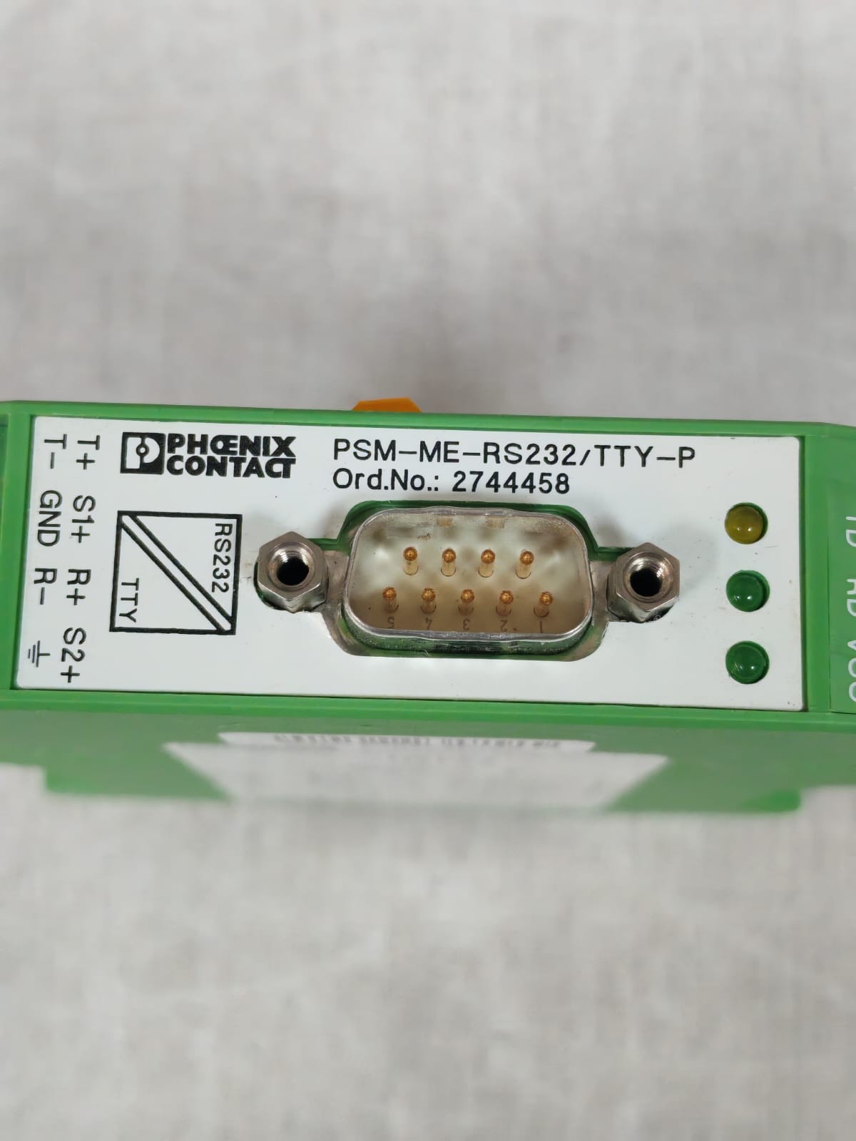 Phoenix Contact 2744458 PHOENIX CONTACT PSM-ME-RS232/TTY-P 2744458 INTERFACE CONVERTER 3