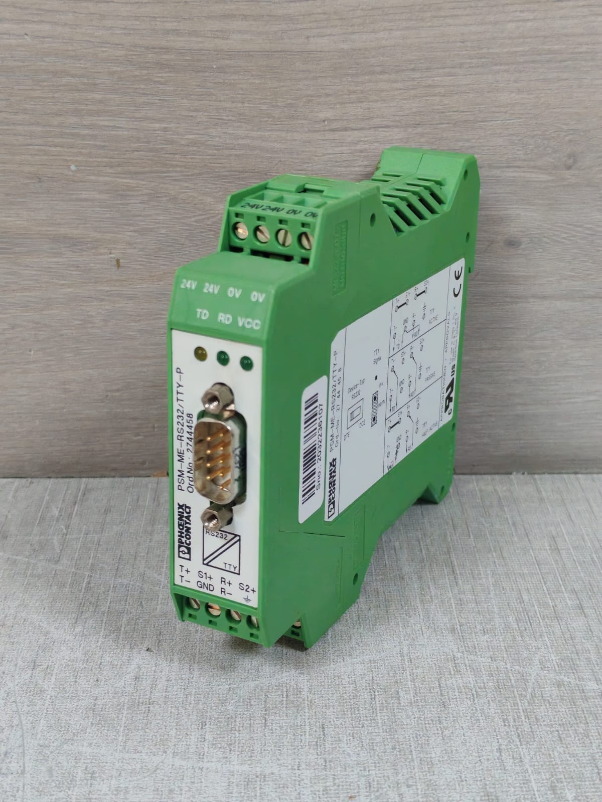Phoenix Contact 2744458 PHOENIX CONTACT PSM-ME-RS232/TTY-P 2744458 INTERFACE CONVERTER 5