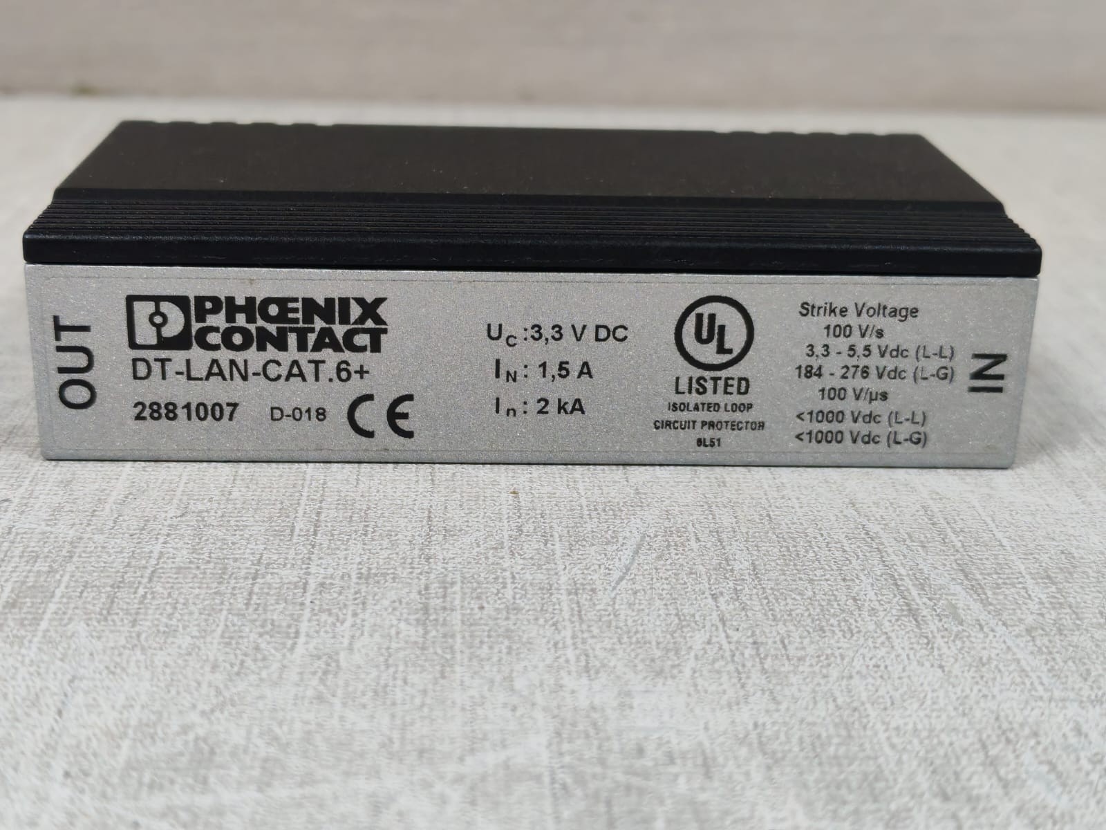 Phoenix Contact 2744458 PHOENIX CONTACT DT-LAN-CAT.6+ 2881007 SURGE PROTECTION 7