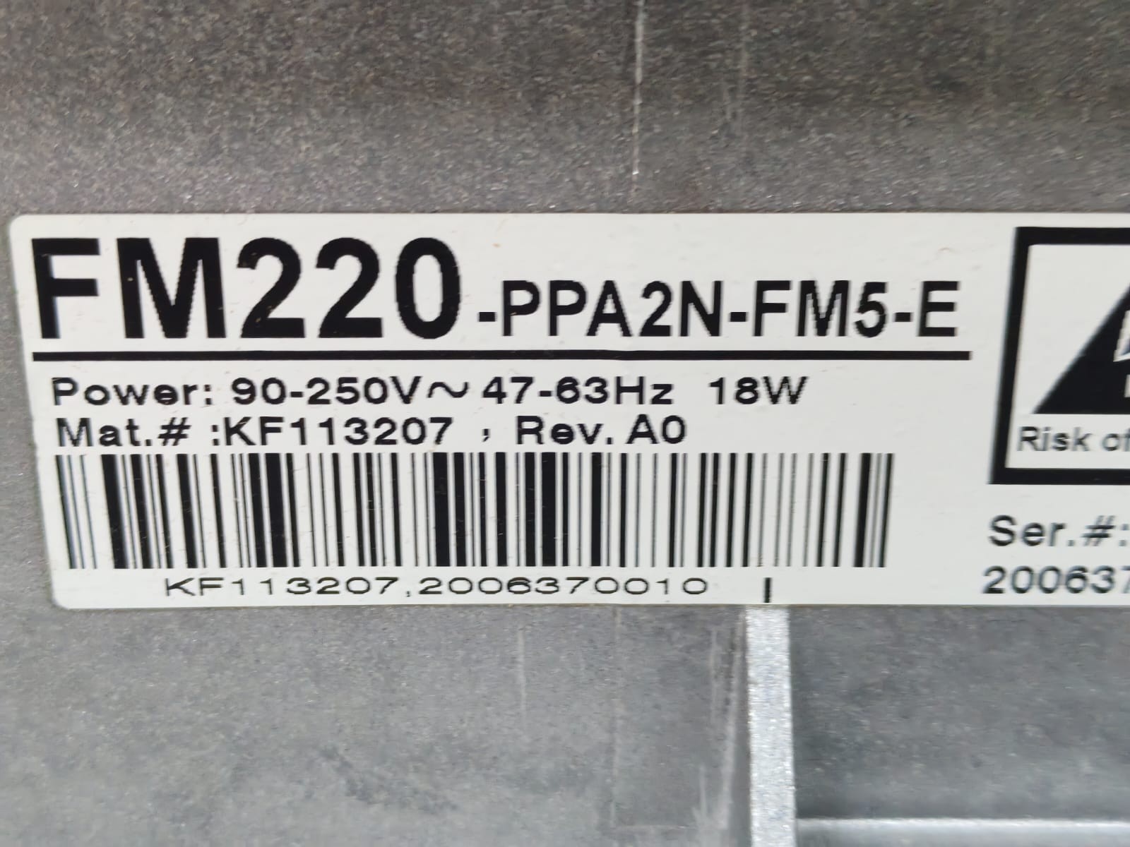 C-COR FM220-PPA2N-FM5-E C-COR FM 220 / FM220-PPA2N-FM5-E 90-250V POWER SUPPLY 5