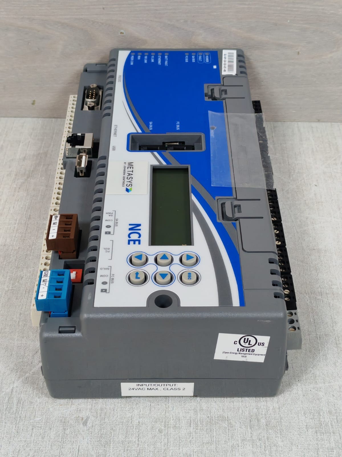 Johnson Controls NCE MS-NCE2566-0 JOHNSON CONTROLS NCE MS-NCE2566-0 METASYS NETWORK CONTROL ENGINE 9