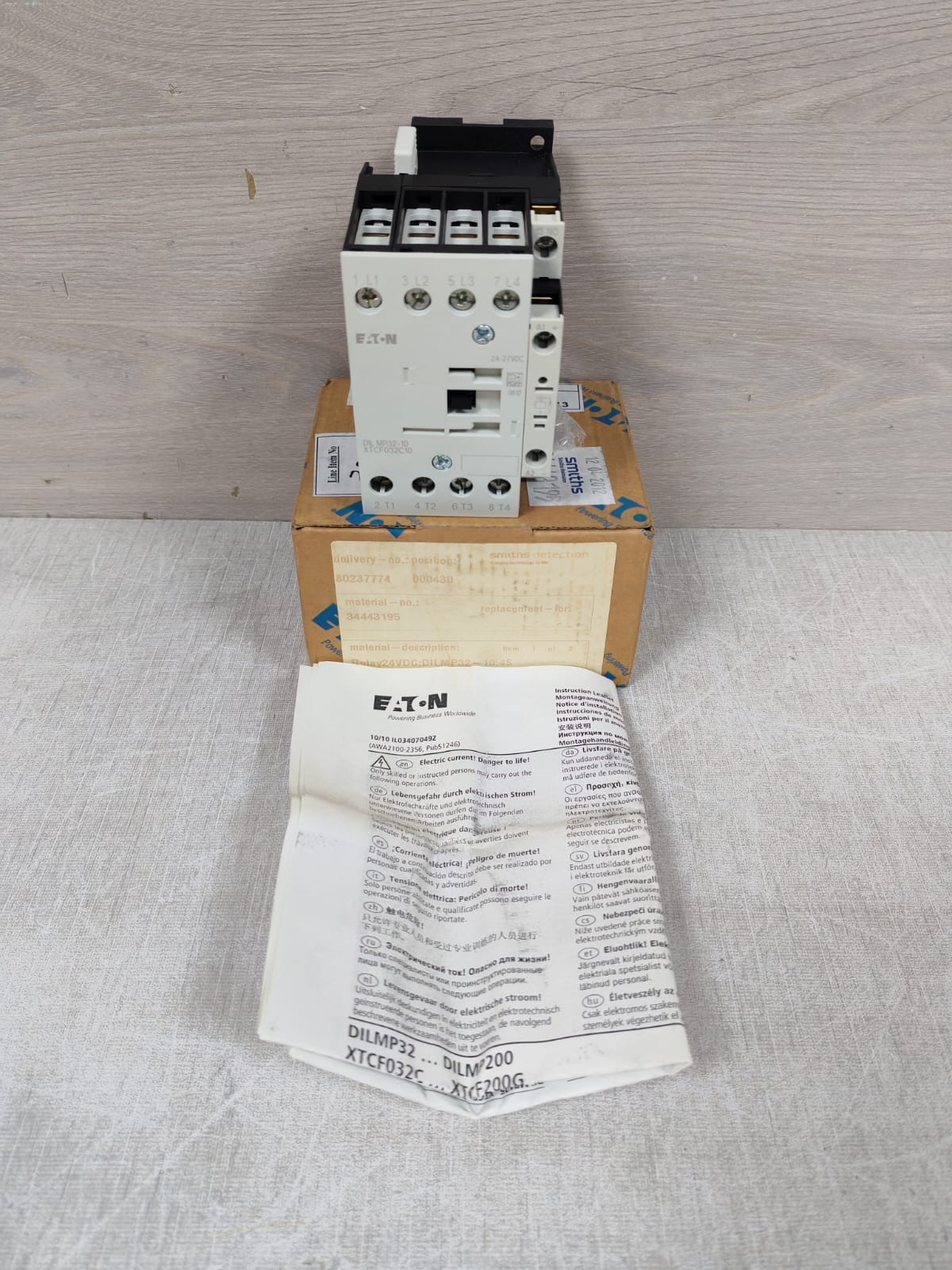 EATON DILMP32-10XTCF032C10 POWER CONTACTOR 24-27VDC
