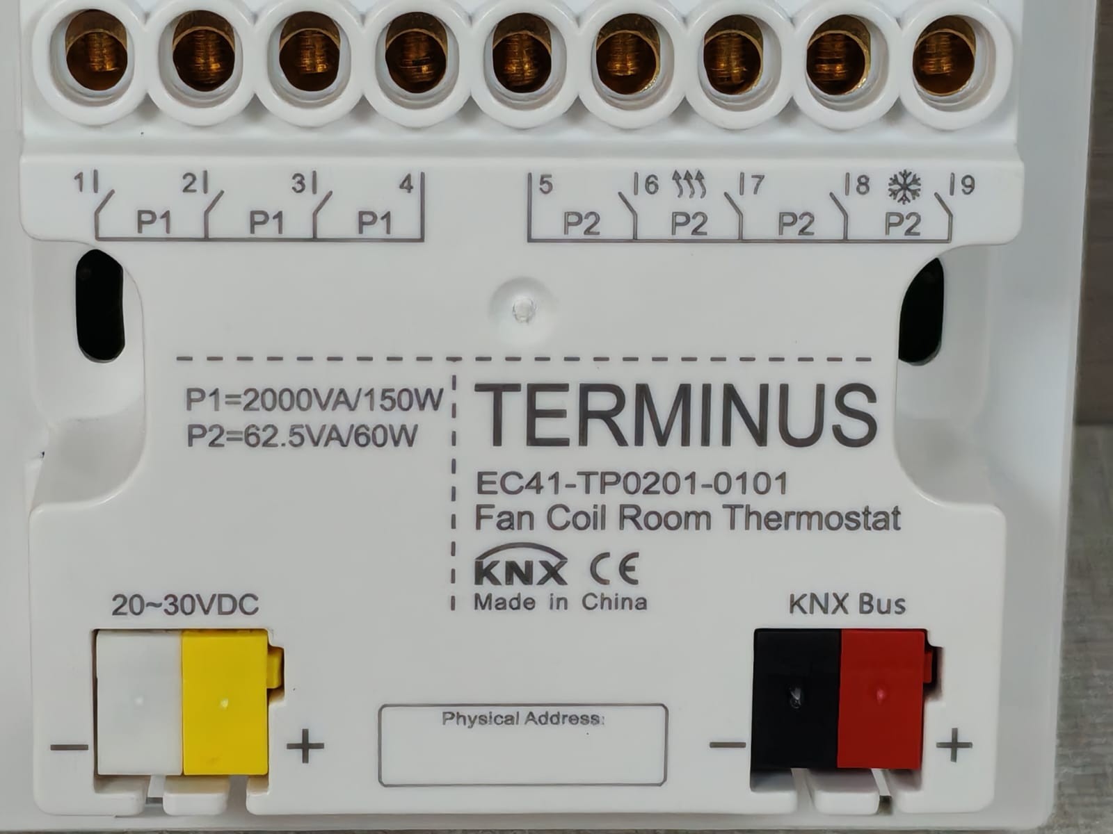 TERMINUS EC41-TP0201-0101 TERMINUS EC41-TP0201-0101 Fan Coil Room Thermostat 3