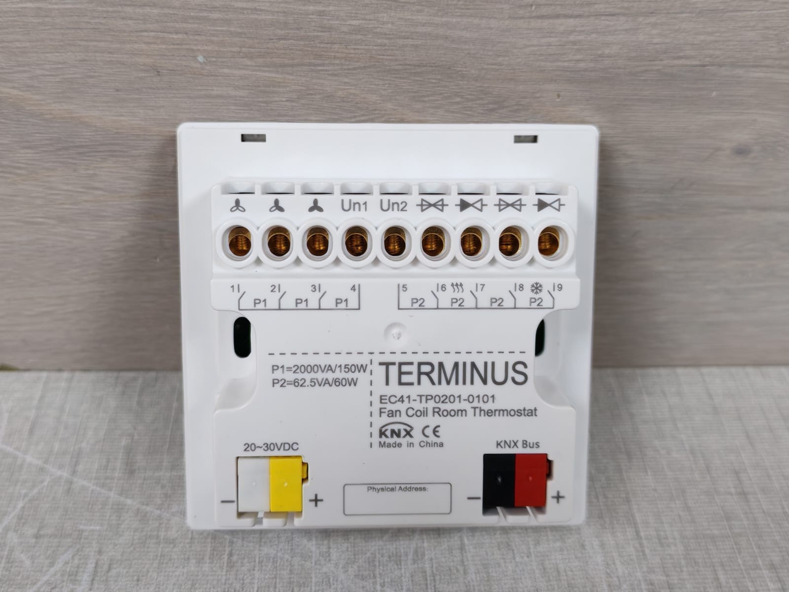 TERMINUS EC41-TP0201-0101 TERMINUS EC41-TP0201-0101 Fan Coil Room Thermostat 4