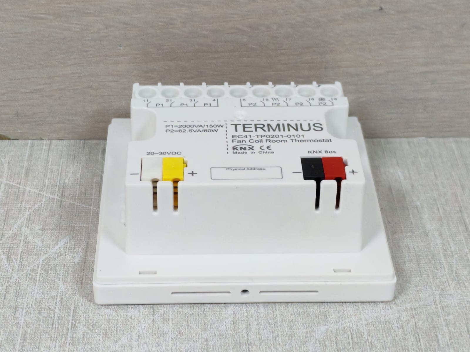 TERMINUS EC41-TP0201-0101 TERMINUS EC41-TP0201-0101 Fan Coil Room Thermostat 8
