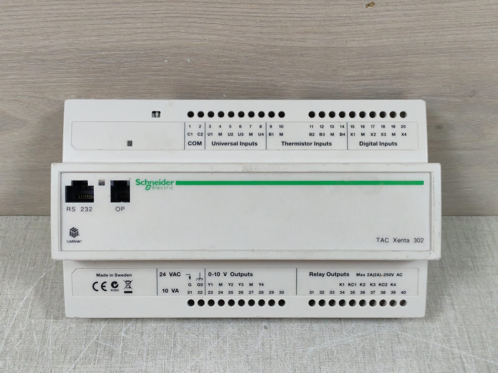 Schneider Electric TAC Xenta 302 Control Module -Without Base