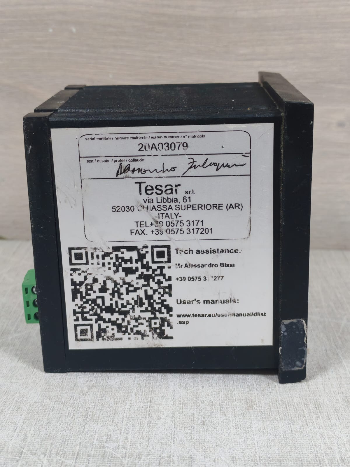 TESAR TSX 1 TESAR TSX 1 THERMAL PROTECTION DEVICE 7