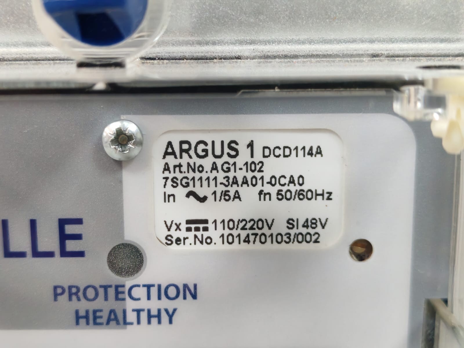 Siemens DCD114A SIEMENS REYROLLE ARGUS 1 DCD114A 7SG1111-3AA01-0CA0 PROTECTION HEALTHY 7