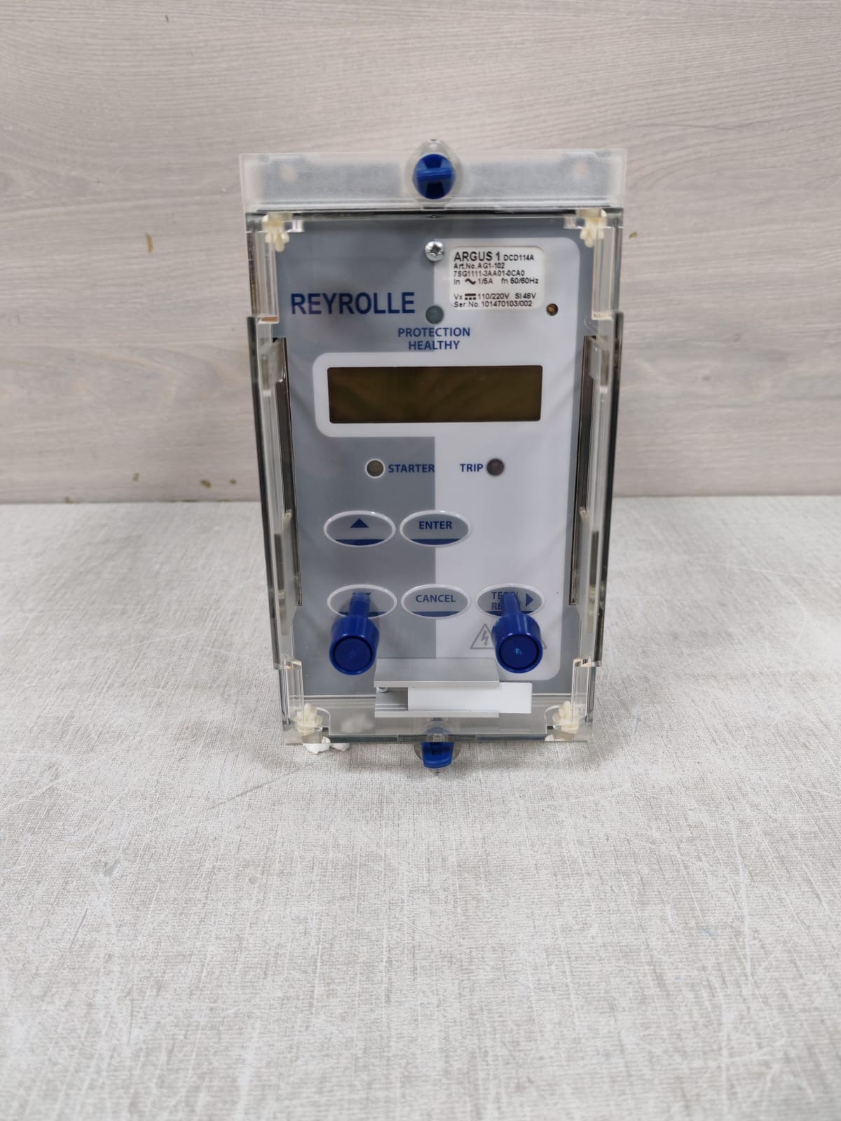SIEMENS REYROLLE ARGUS 1 DCD114A 7SG1111-3AA01-0CA0 PROTECTION HEALTHY
