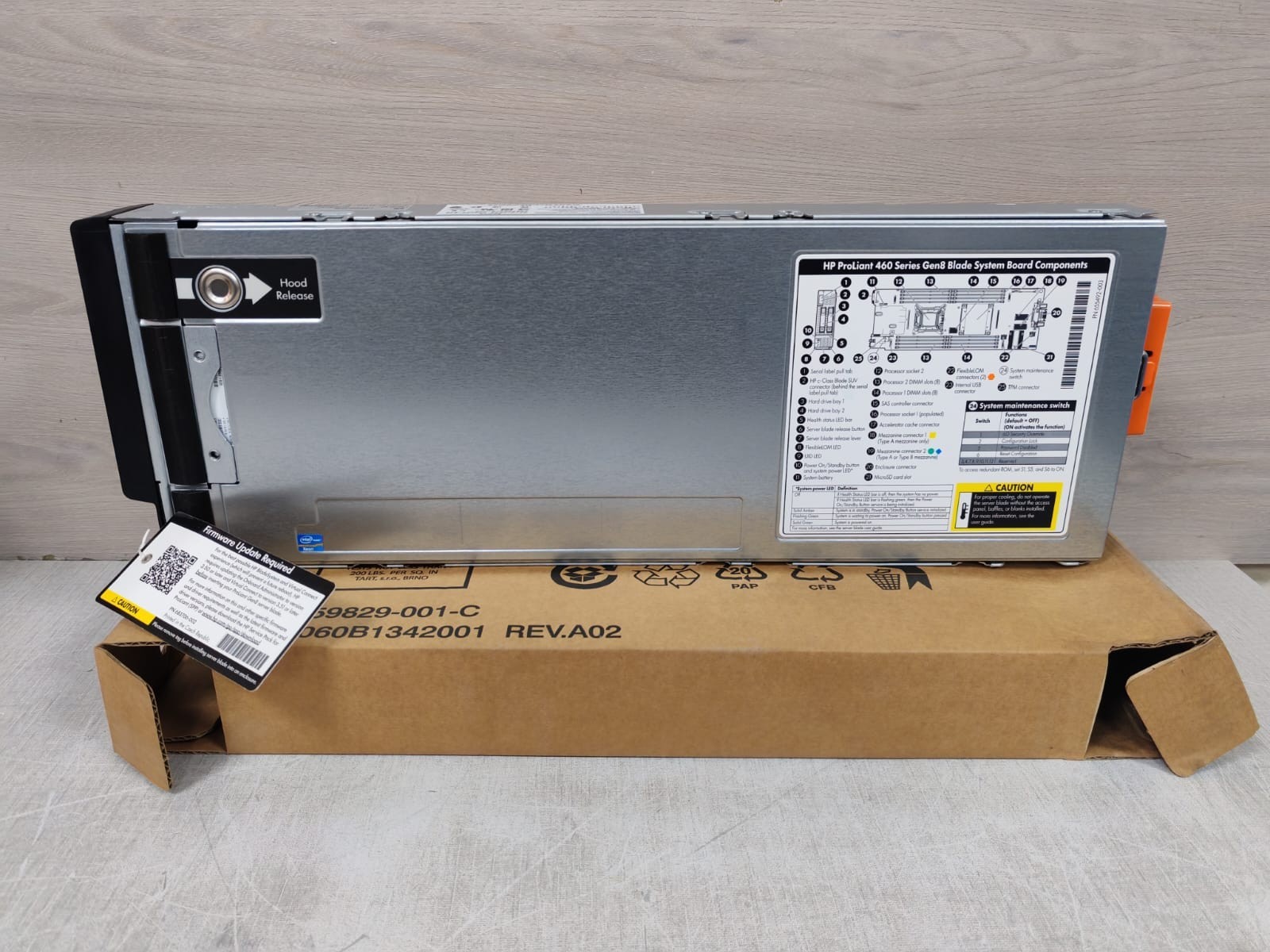 HP PROLIANT BL460C/460 SERIES GEN8 BLADE SYSTEM BOARD COMPONENTS HSTNS-BC54-S