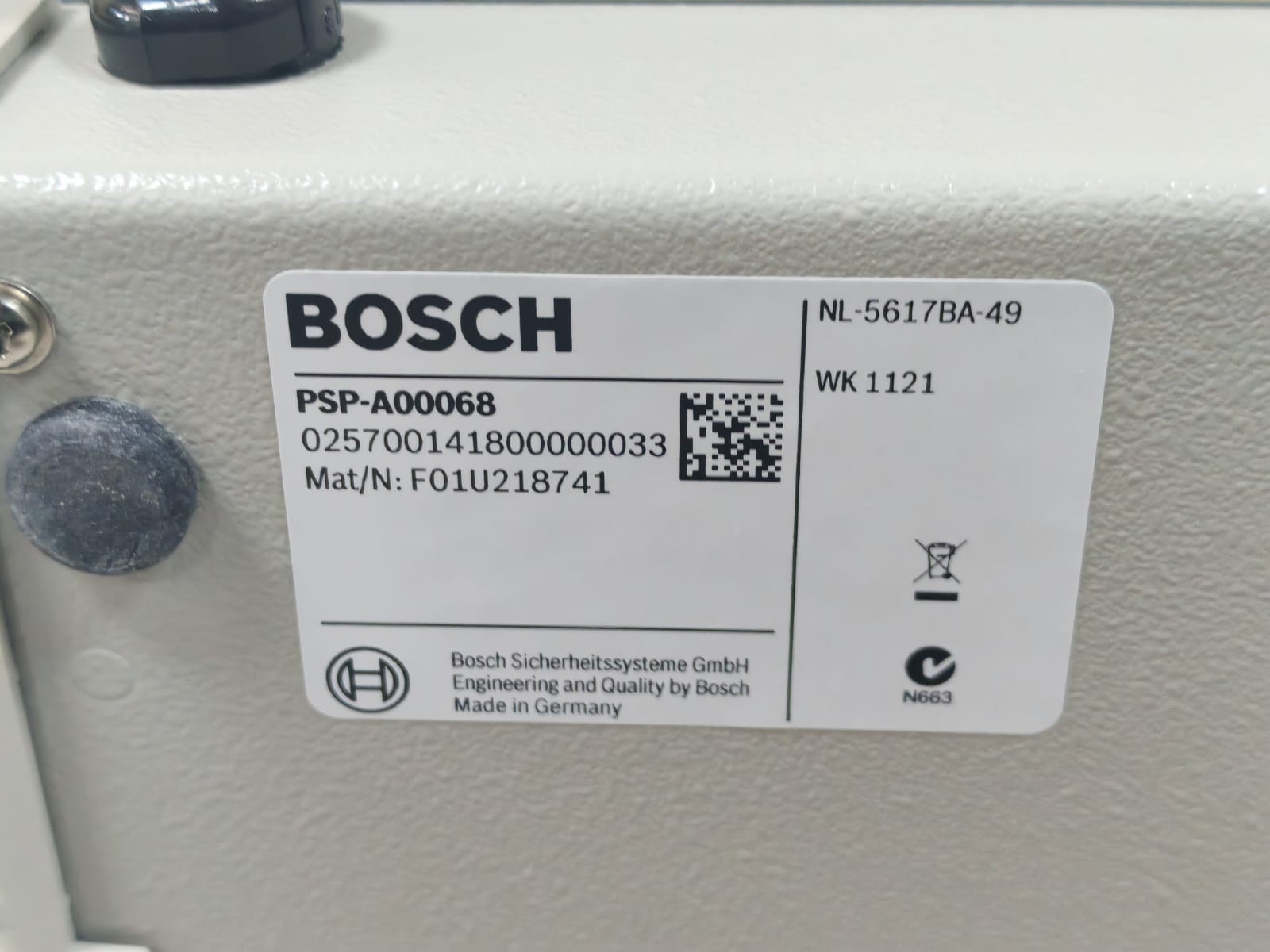 Bosch PSP-A00068 MAT/N: F01U218741 BOSCH PSP-A00068 MAT/N: F01U218741 REMOTE CALL STATION 8