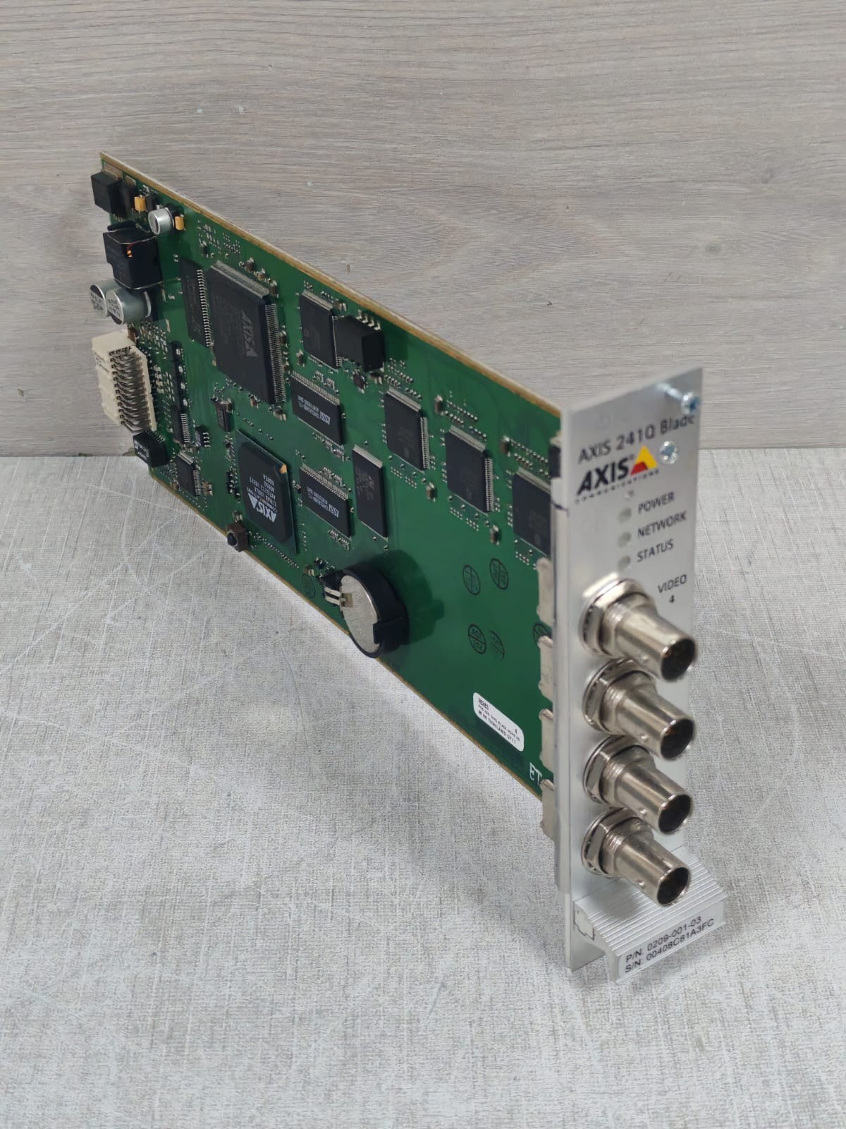 AXIS COMMUNICATION 0209-001-03 AXIS COMMUNICATION 241Q BLADE P/N:0209-001-03 VIDEO SERVER 4 CHANNEL CARD 6
