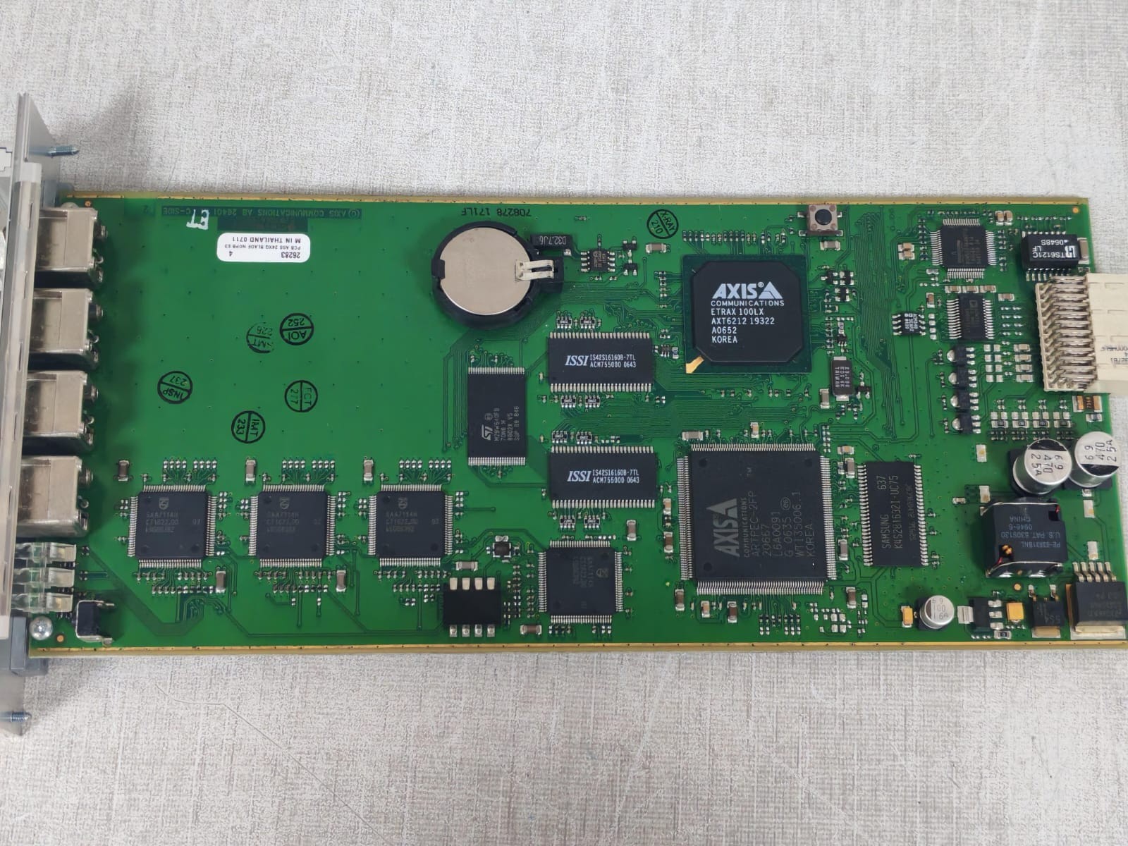 AXIS COMMUNICATION 0209-001-03 AXIS COMMUNICATION 241Q BLADE P/N:0209-001-03 VIDEO SERVER 4 CHANNEL CARD 7