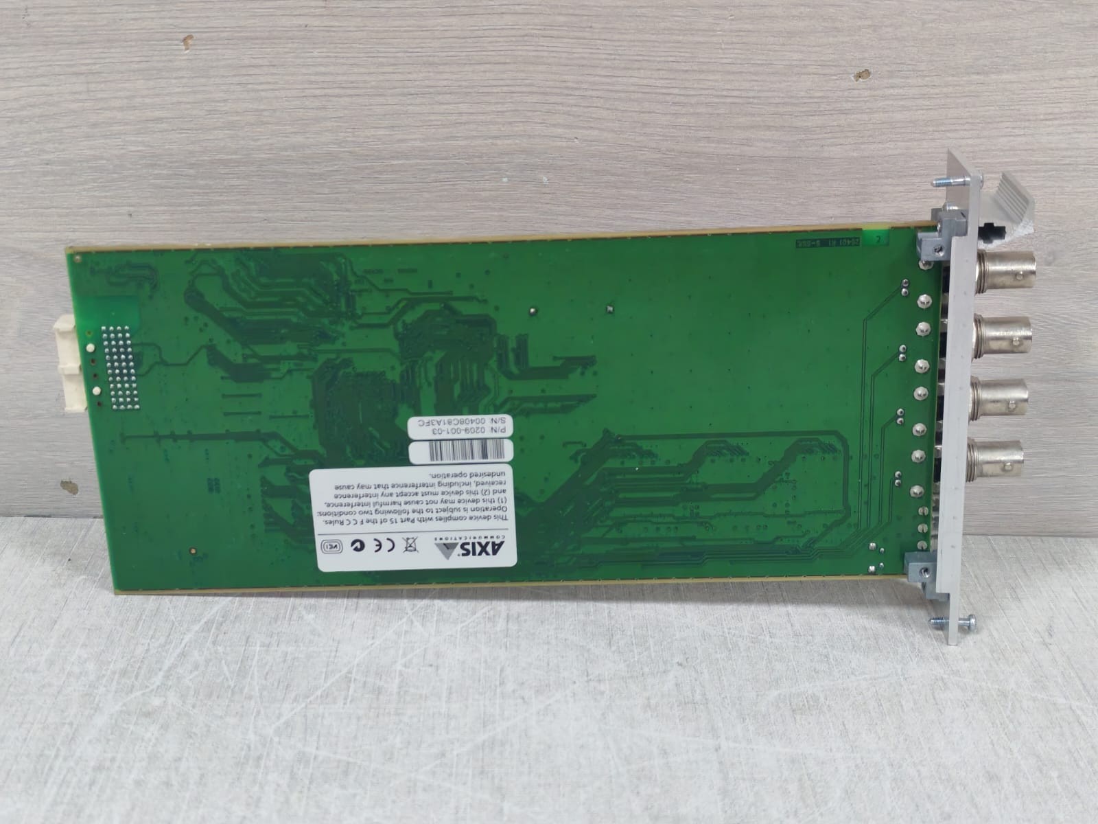 AXIS COMMUNICATION 0209-001-03 AXIS COMMUNICATION 241Q BLADE P/N:0209-001-03 VIDEO SERVER 4 CHANNEL CARD 9