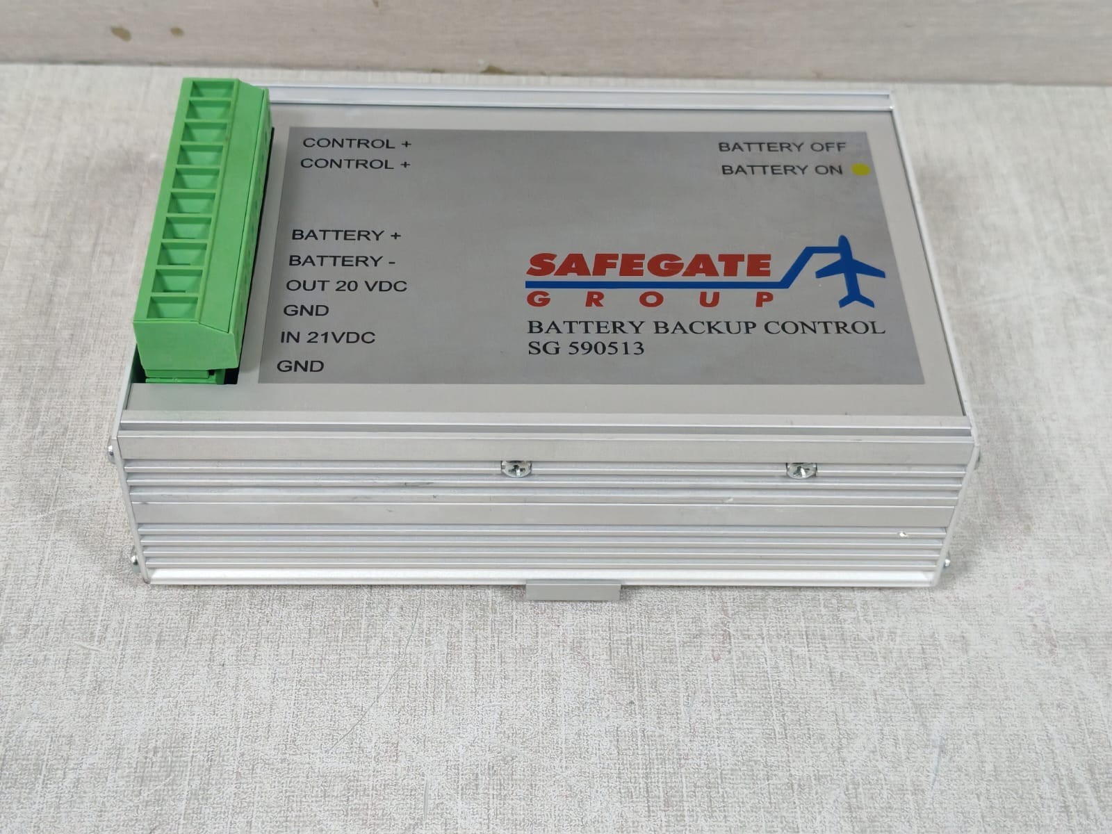 SAFEGATE GROUP SG 590513/SG590422B VER.2 SAFEGATE GROUP SG 590513/SG590422B VER.2 BATTERY BACKUP CONTROL 9