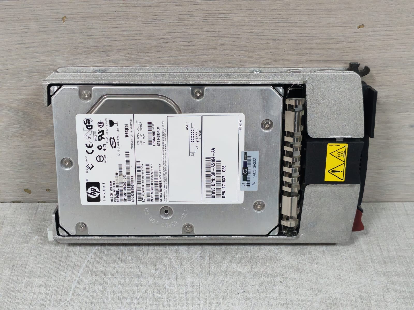 HP BF14688286 360209-005 HP BF14688286 360209-005 146.8GB 15000RPM WIDE ULTRA320 SCSI 6