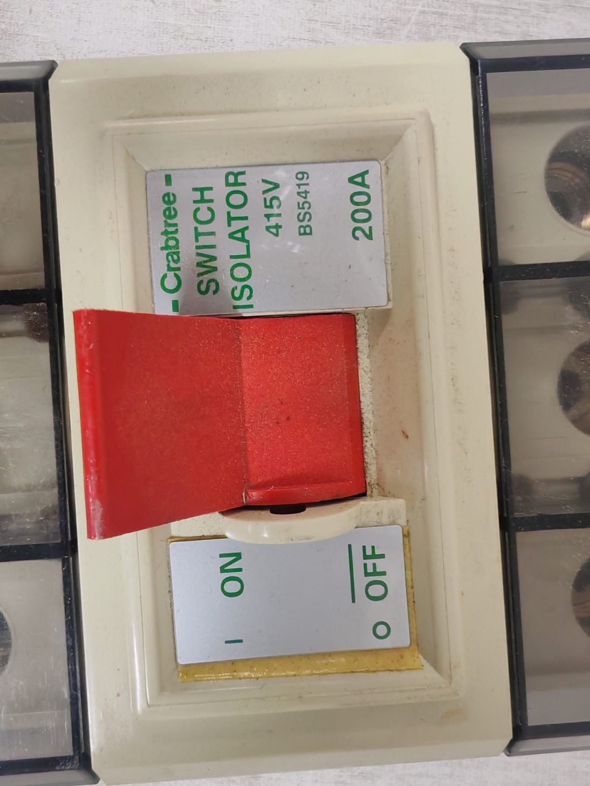 Crabtree 200/3MS Crabtree Polestar Switch Isolator 415V 200/3MS 200A Triple Pole Main Switch 7