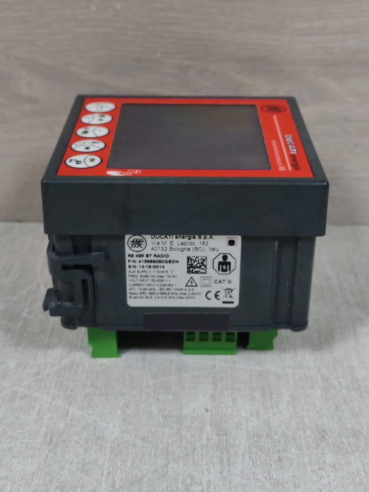 DUCATI ENERGIA R8 415986080QBDN DUCATI ENERGIA R8 415986080QBDN POWER FACTOR CONTROLLER 9