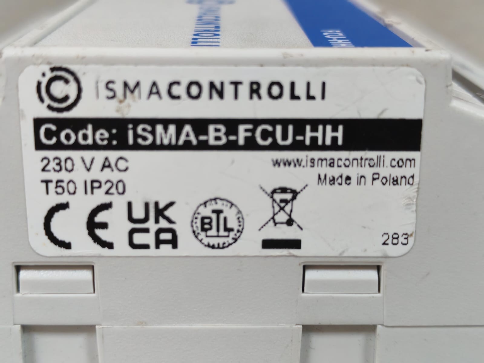 ISMACONTROLLI ISMA-B-FCU-HH ISMACONTROLLI FCU-HH / ISMA-B-FCU-HH FAN COIL CONTROLLER 230VAC 7