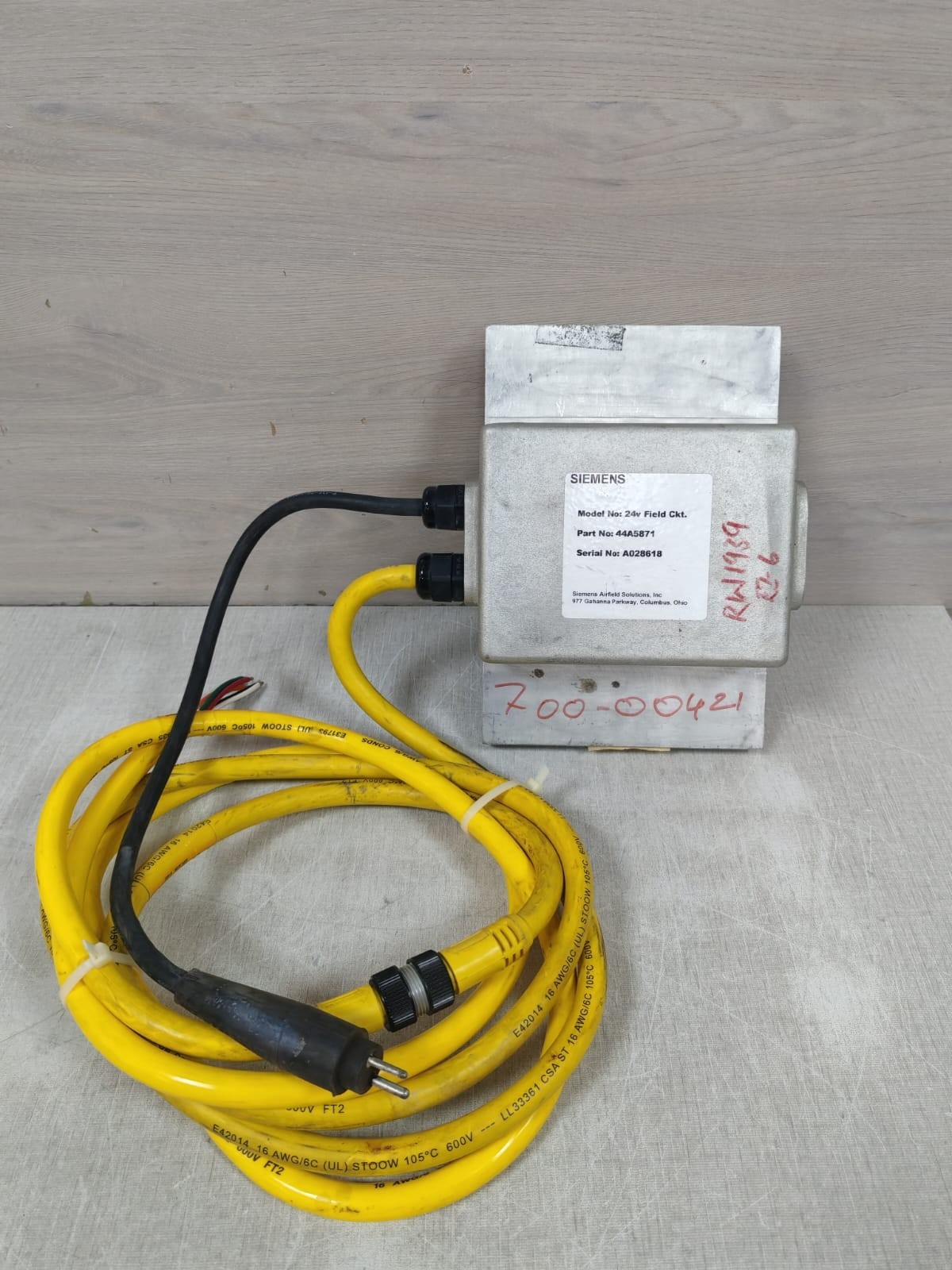 SIEMENS 24V FIELD CKT. 44A5871 POWER SUPPLY